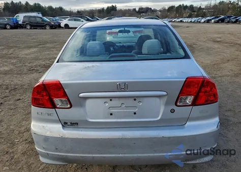 2004 Honda Civic Ex из США, поврежденный, VIN 2HGES26844H521248